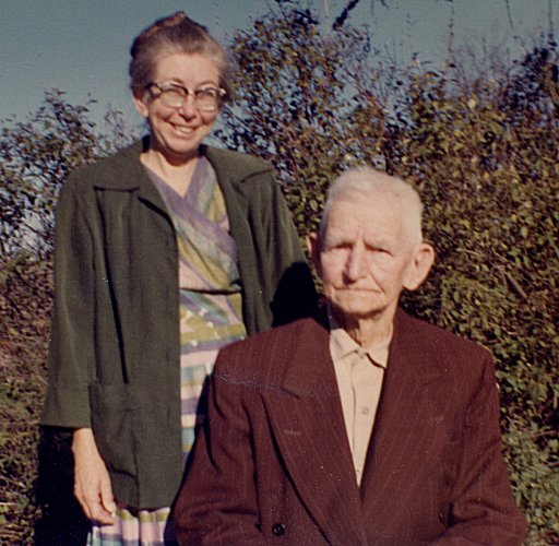 Freda and Lee, her father, in 1965