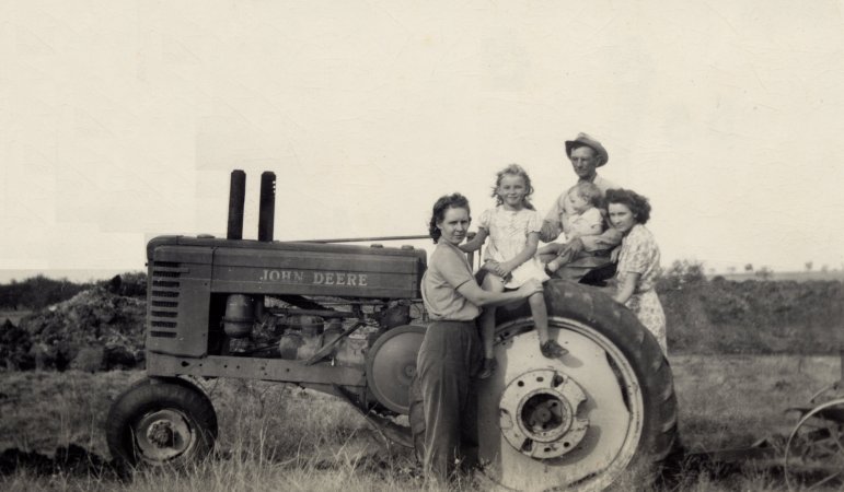On the John Deere